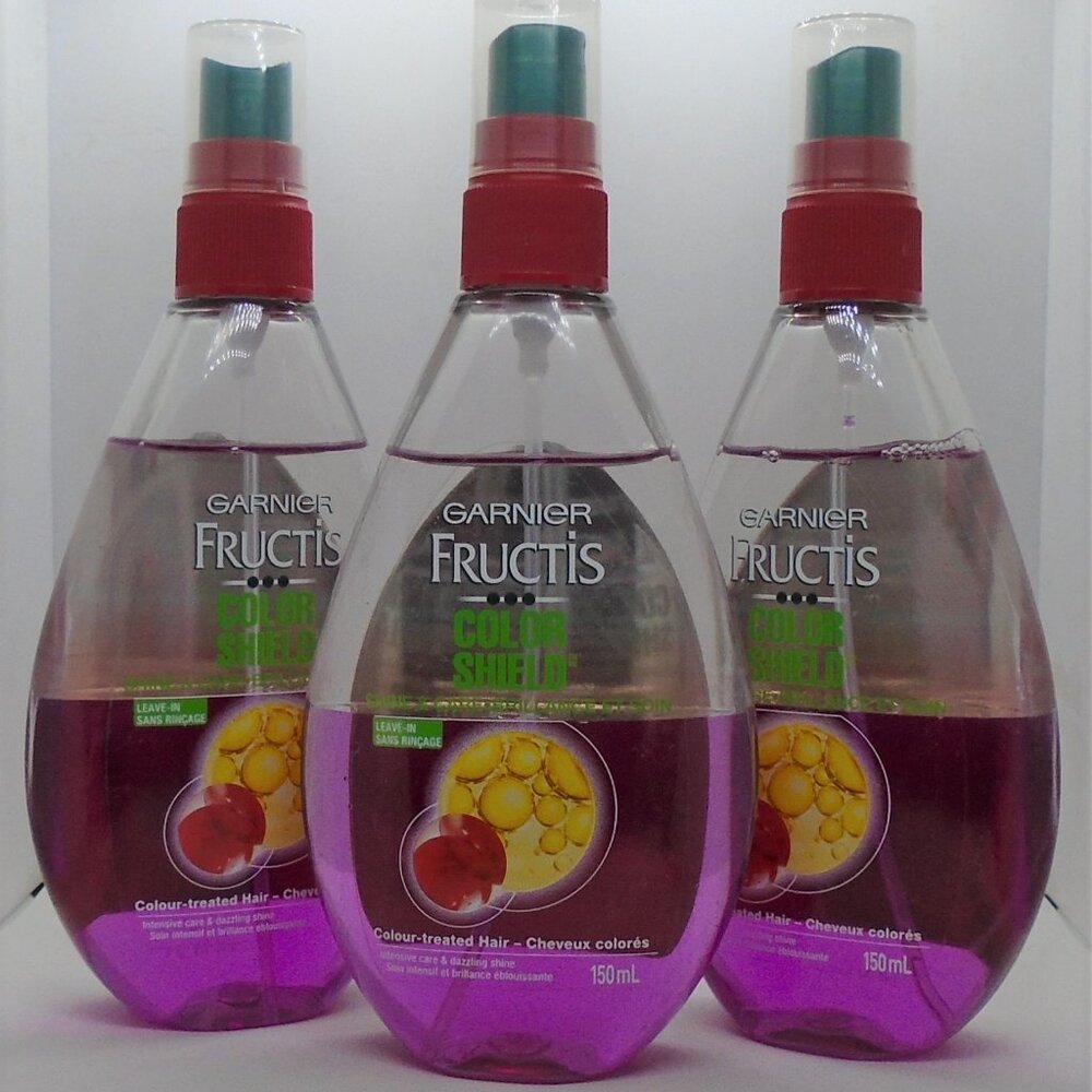 Garnier Fructis Color Shield Leave In Treatment -3 Brand New Bottles 5oz Each